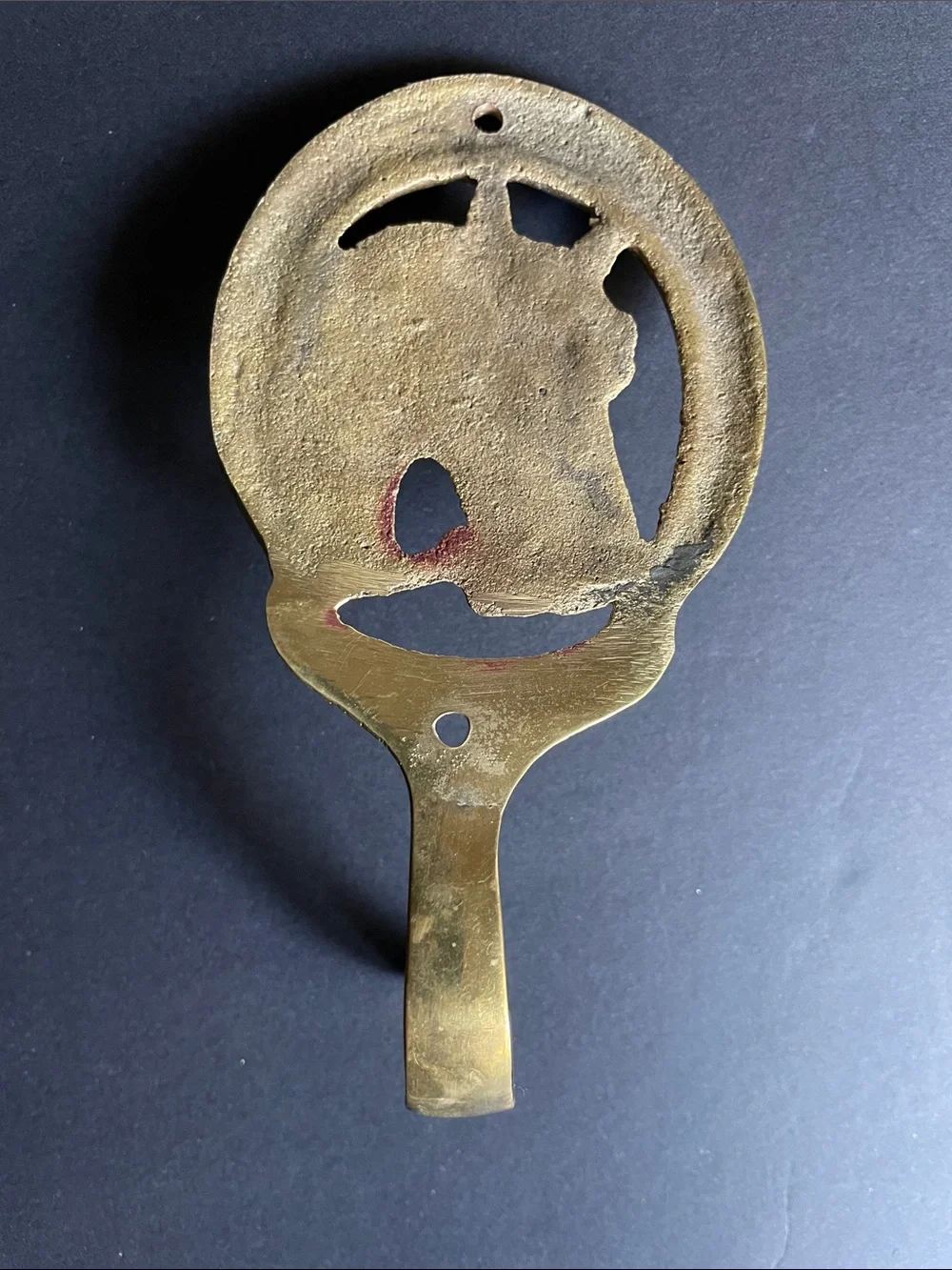 Vintage Brass Horse Head Wall Hook